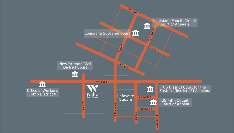 New Orleans Office Location Map